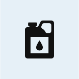 Oil canister icon with droplet symbol.